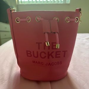 Pink MJ bucket bag.